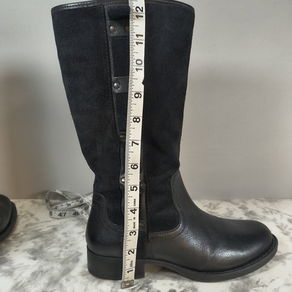Nurture Women's Dericka Black Suede /Leather Riding Boots , Size 8M - Picture 5 of 12